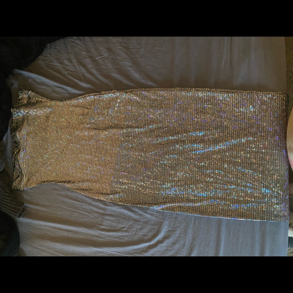 Colorful silver dress